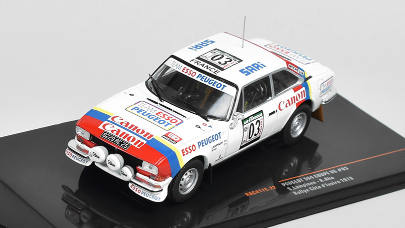 Peugeot 504 Coupe V6 #03 Rallye Cote d'lvoire 1978 1:43 - IXO Models