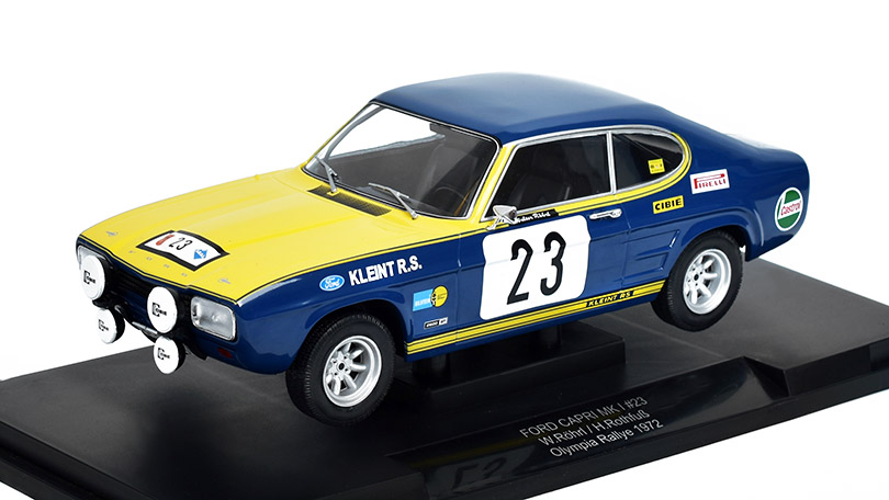 Ford Capri MK1 2600 GT #23 Rallye Olympia 1972 1:18 - MCG