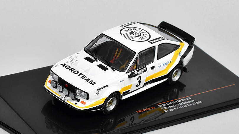 Škoda MTX 160 RS #3 Rally Valašskaá Zima 1984 Blahna/Schovanek 1:43 - IXO Models