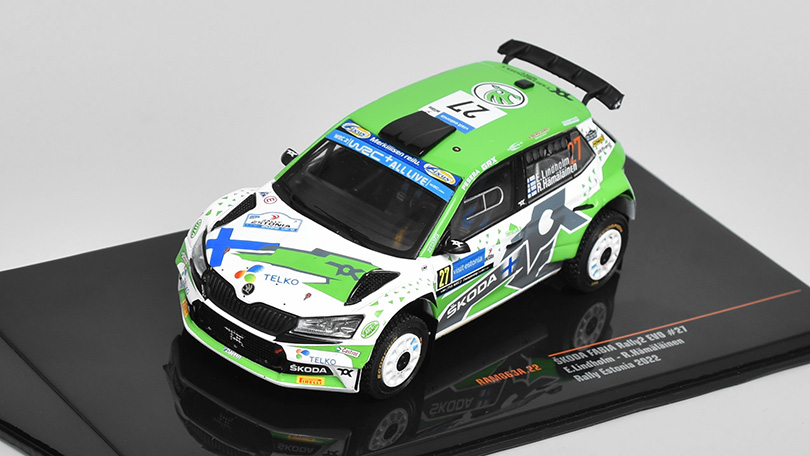 Škoda Fabia Rally2 EVO #27 Rally Estonia 2022 Lindholm/Hamalainen 1:43 - IXO