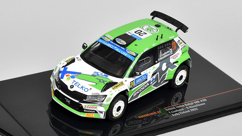 Škoda Fabia Rally2 EVO #20 Rally Finland 2022 Lindholm/Hamalainen 1:43 - IXO