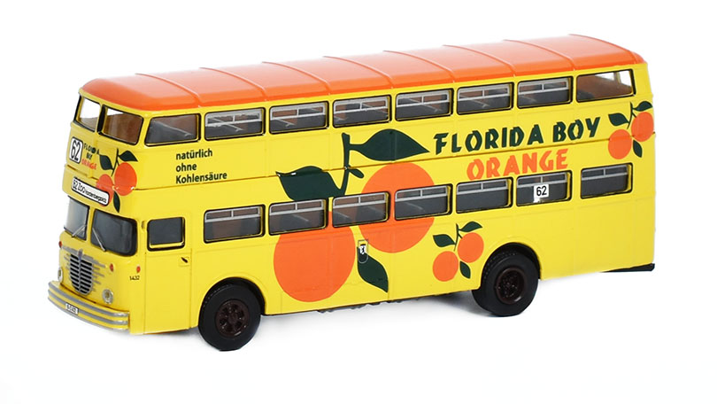 Bussing D2U Florida Boy Orange 1:87 - Brekina