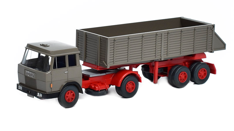 Hanomag-Henschel + sklápěcí návěs 1:87 - Wiking