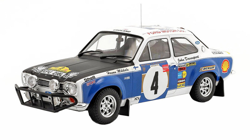 Ford Escort MKI RS1600 #4 Rally Safari 1973 Mikkola / Davenport 1:18 IXO Models