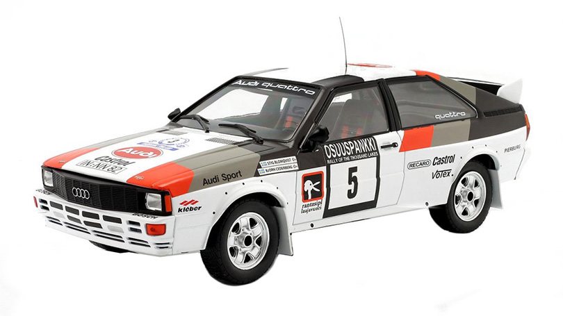 Audi Quattro #5 Rally 1000 Lakes 1982 S. Blomqvist 1:18 - IXO Models