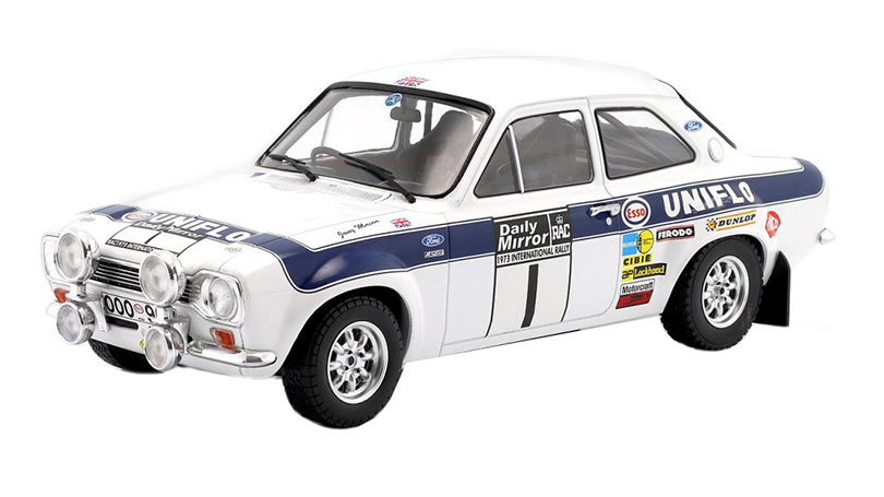 Ford Escort MK I RS 1600 #1 RAC Rally 1973 Clark Mason 1:18 - IXO Models