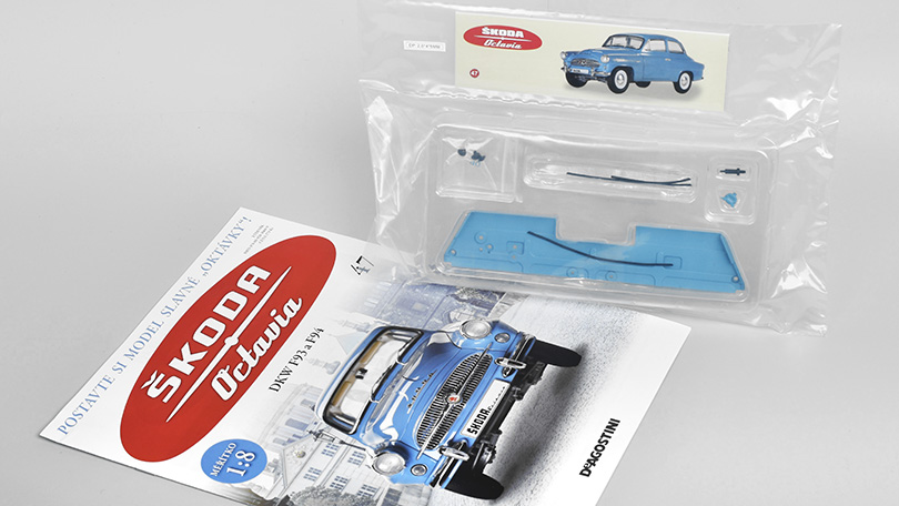 Škoda Octavia 1959 1:8 - časopis #47 se stavebnicí