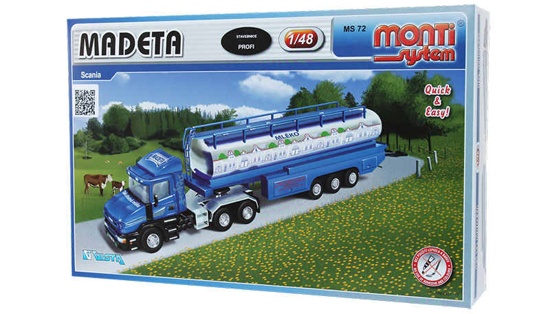 Scania Autocisterna MADETA - stavebnice 1:48 - Monti System