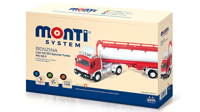 LIAZ 110.551 Special Turbo Benzina - stavebnice 1:48 - Monti System