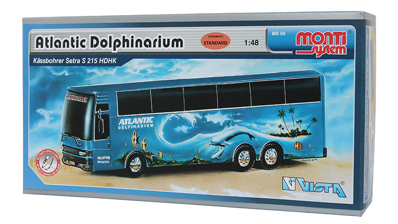 Autobus Setra S 215 HDHK - stavebnice 1:48 - Monti System