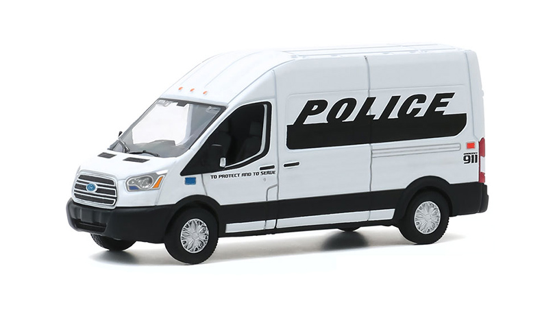 Ford Transit LWB High Roof 2019 Police 1:64 - GreenLight