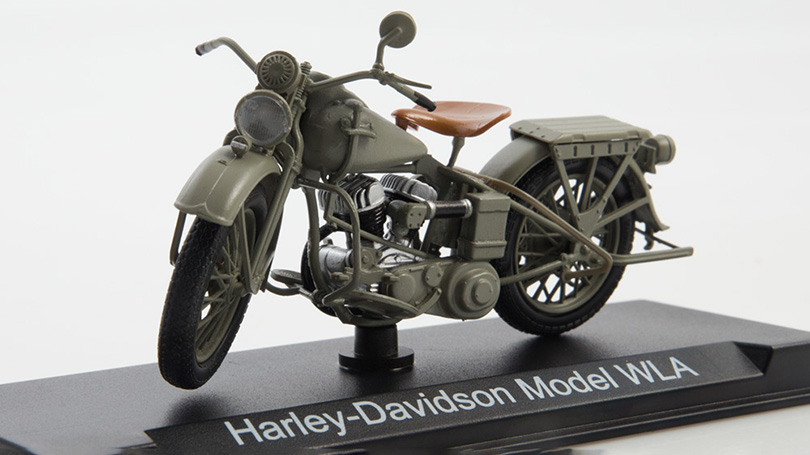 Harley-Davidson WLA 1:24 - MODIMIO Naše Motocykly časopis s modelem #25