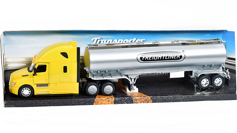 Freightliner Cascadia tahač s přívěsem cisternou 1:32 - Welly