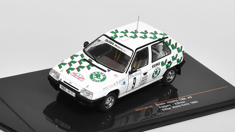 Škoda Favorit 136L #9 Rallye Monte-Carlo 1993 Sibera / Gross 1:43 - IXO Models