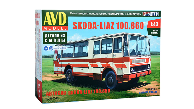 Škoda LiAZ 100.860 autobus 1:43 - AVD