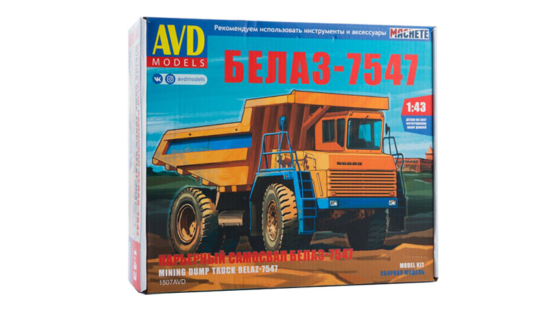 BELAZ-7547 sklápěč 1:43 - AVD