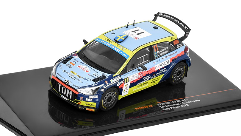 Hyundai i20 R5 #11 Rally Poland 2022 Kristensson / Johansson 1:43 - IXO Models