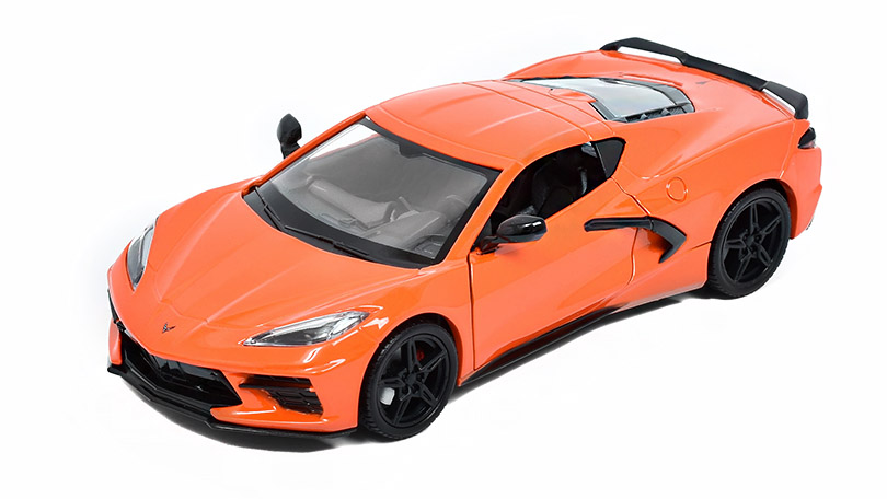 Chevrolet Corvette C8 Stingray 2020 oranžová 1:24 - MOTORMAX 