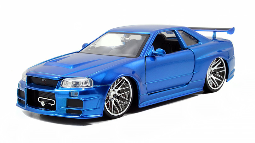 Nissan Skyline GT-R R34 2002 z filmu Fast and Furious 1 1:24 - Jada Toys