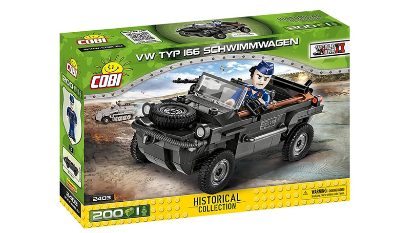 Volkswagen typ 166 Schwimmwagen Obojživelné auto - stavebnice - COBI