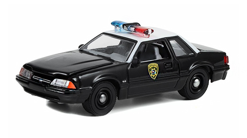 Ford Mustang SSP Police Hot Pursuit Series 1990 1:64 - GreenLight