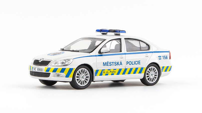 Škoda Octavia II FL 2008 - MP Praha 04 1:43 - Abrex