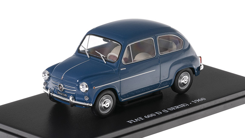 Fiat 600 D I serie 1960 1:24 časopis s modelem