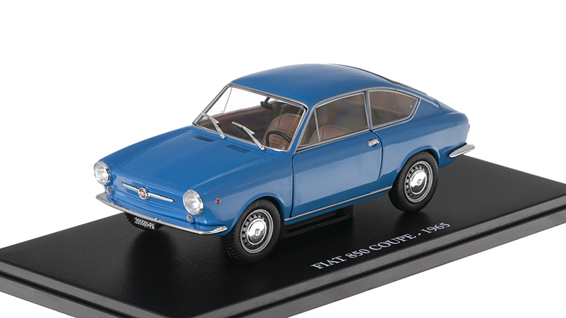 Fiat 850 Coupe 1965 1:24 časopis s modelem