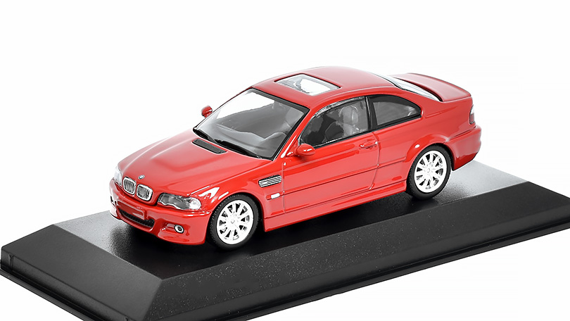 BMW M3 E46 2001 červená 1:43 - Maxichamps