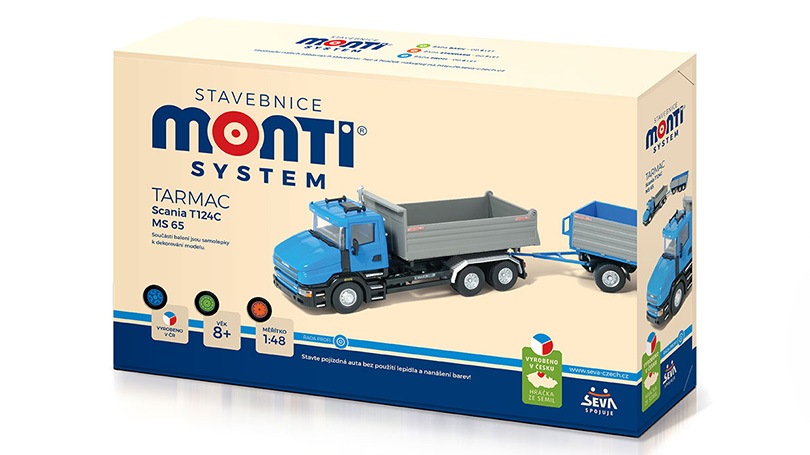 Scania T124C Tarmac - stavebnice 1:48 - Monti System