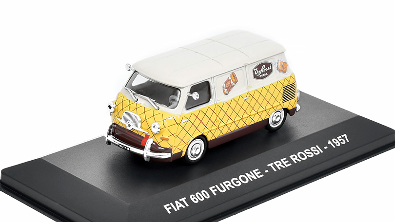 Fiat 600 Furgone The Rossi 1957 1:43 časopis s modelem