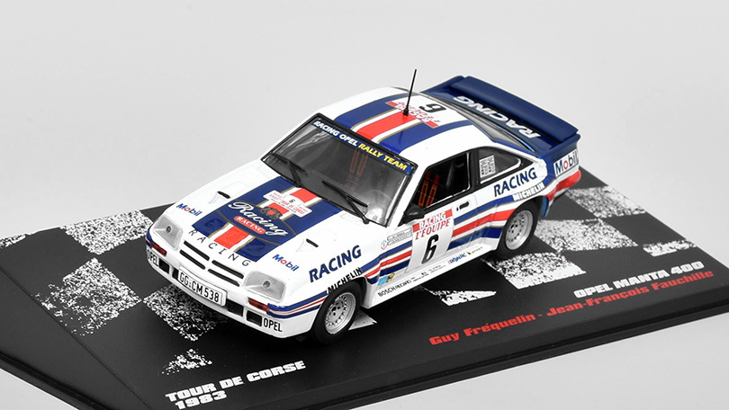 Opel Manta 400 Tour de Corse 1983 1:43 DeAgostini časopis s modelem #28