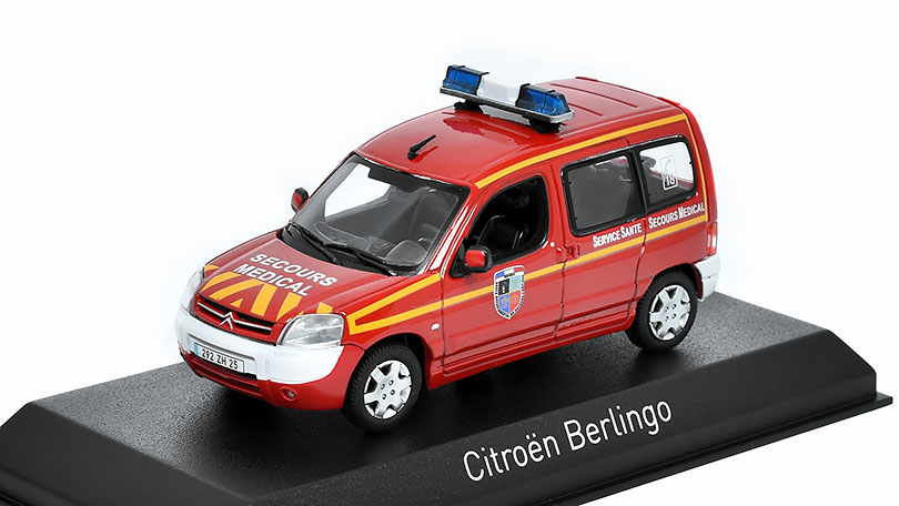 Citroen Berlingo 2004 Pompiers Secours Medical 1:43 - NOREV 