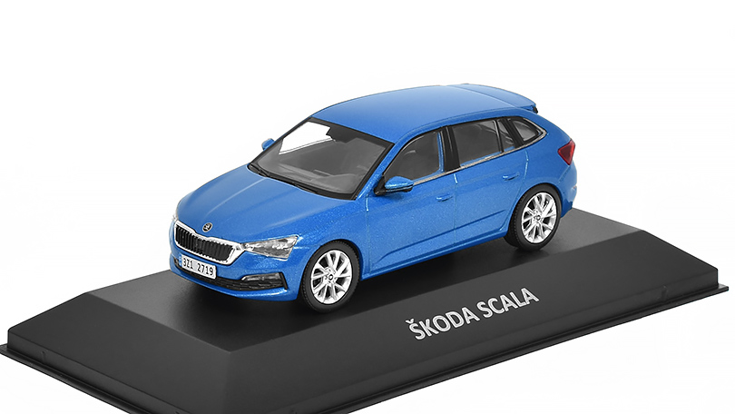 Škoda Scala 2019 1:43 Kaleidoskop slavných vozů časopis s modelem #57