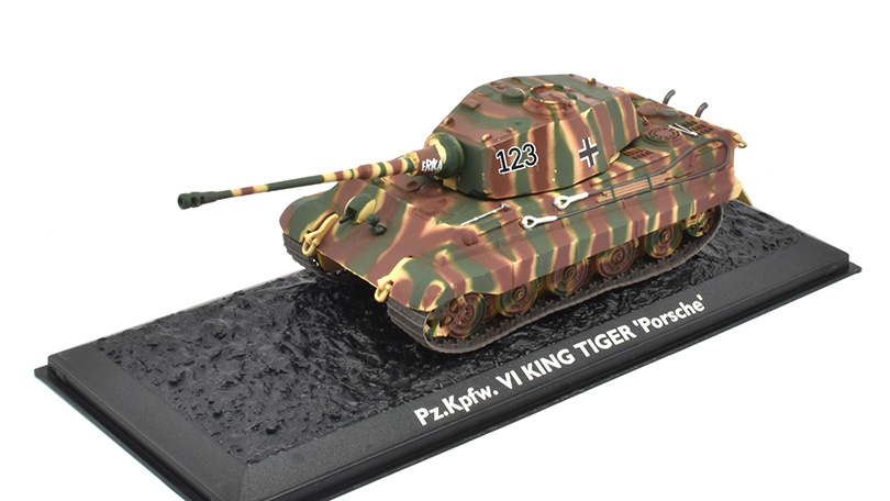 Pz.Kpfw. VI KING TIGER "Porsche" - 1:72 Atlas časopis s modelem 