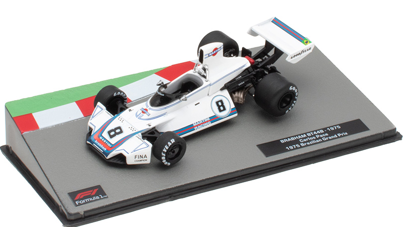 Brabham BT44B 1975 Brazilian GP C. Pace 1:43 - Formula 1 Cars časopis s modelem