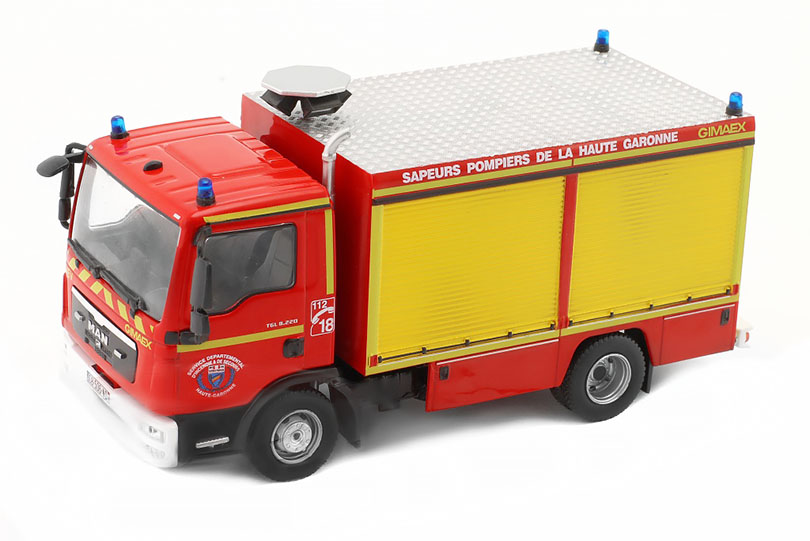 MAN TGL 8.220 Truck Hasiči 1:43 - Altaya časopis s modelem