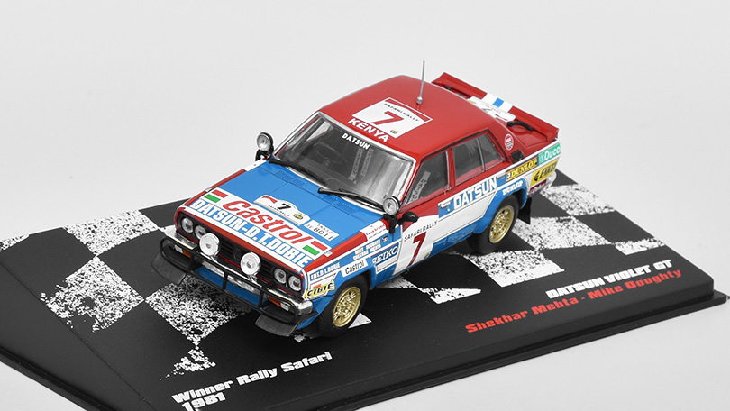 Datsun Violet GT Winner Rally Safari 1981 1:43 DeAgostini časopis s modelem #29