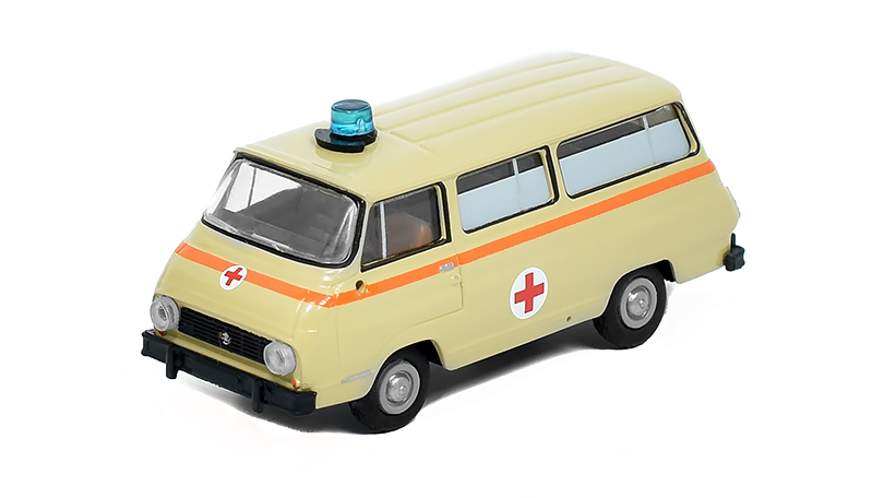 Škoda 1203 Ambulance 2. Version 1969 1:87 - Brekina