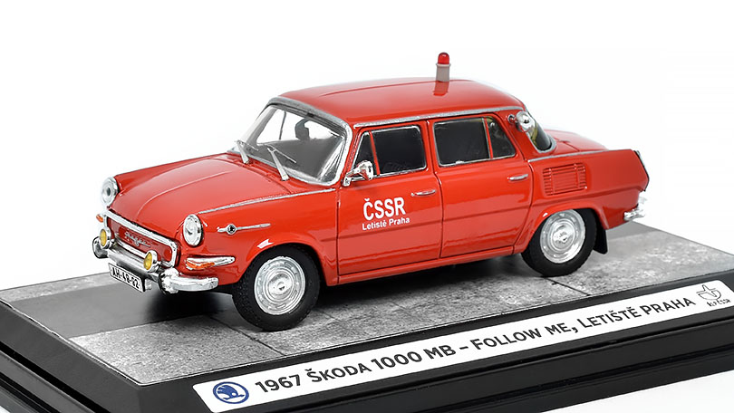 Škoda 1000 MB 1967 Follow Me Letiště Praha ČSSR 1:43 - Model Depo