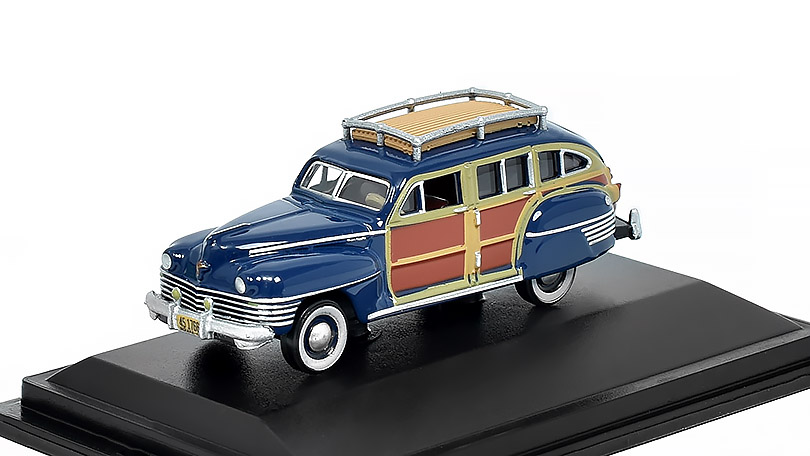 Chrysler Town and Country 1942 modrý 1:87 - Oxford