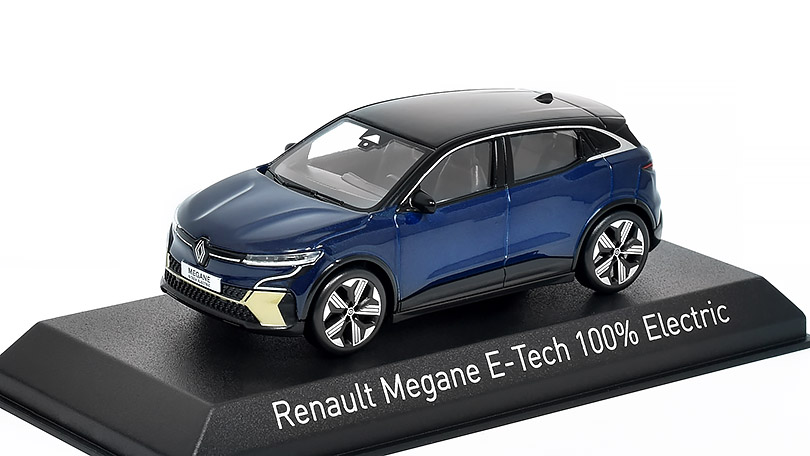 Renault Megane E-Tech 100% Electric 2022 modrá 1:43 - NOREV 