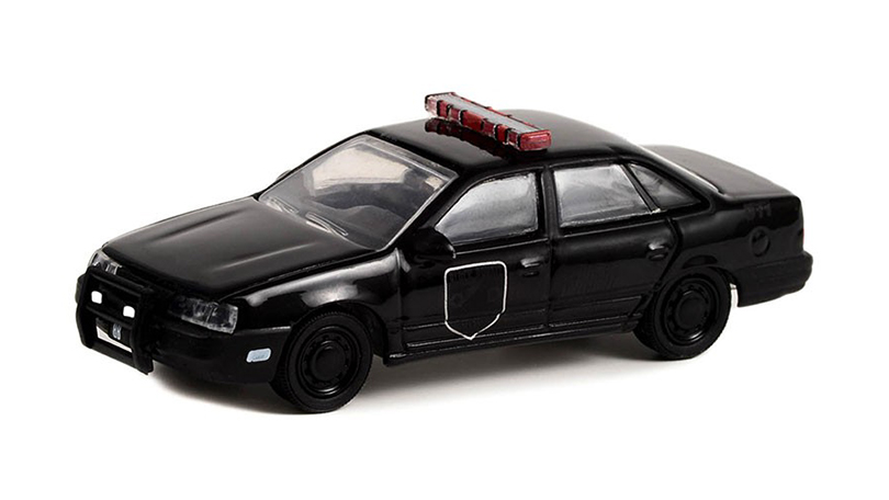 Ford Taurus 1988 Black Bandit Police 1:64 - GreenLight