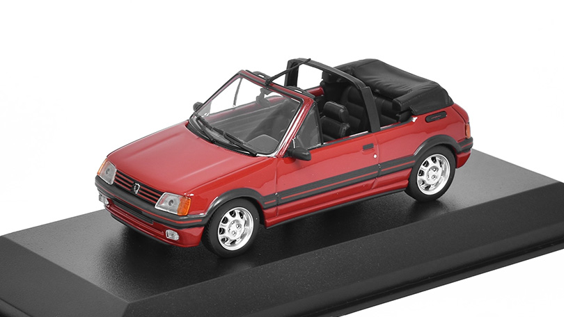 Peugeot 205 CTI 1990 Cabriolet 1:43 červená - MAXICHAMPS