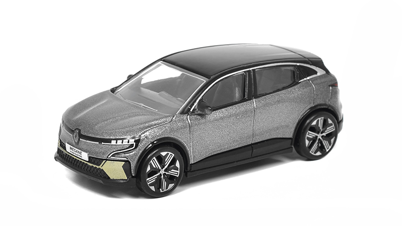 Renault Megane E-Tech 100% Electric 2022 šedá metalíza 1:64 - NOREV 