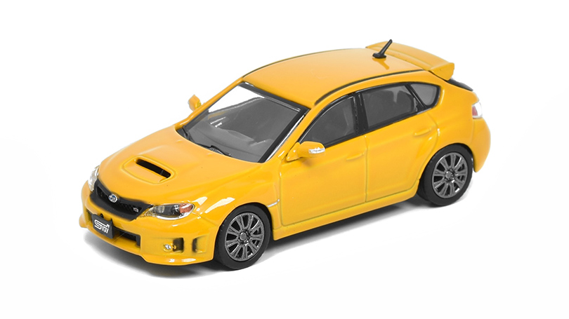 Subaru Impreza WRX STi 2009 LHD žlutá 1:64 - BM Creations