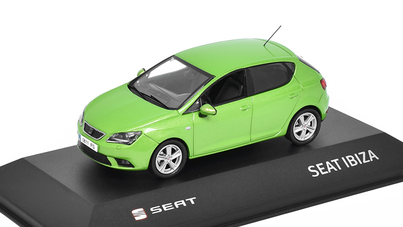 Seat Ibiza 2008-2017 zelená 1:43 - Seat Collection