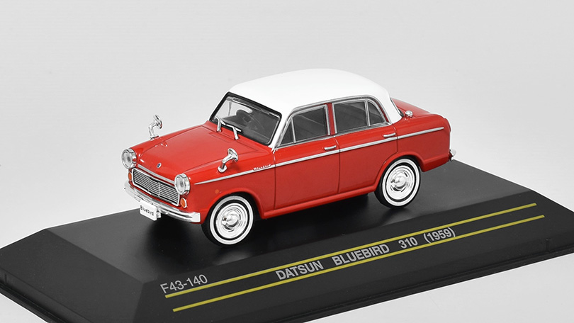 Datsun Bluebird 310 1959 červená/bílá 1:43 - First 43 Models