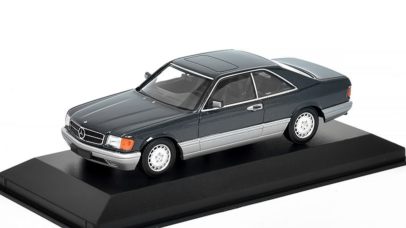 Mercedes-Benz 560SEC C126 S-Class 1986 černá 1:43 - MAXICHAMPS