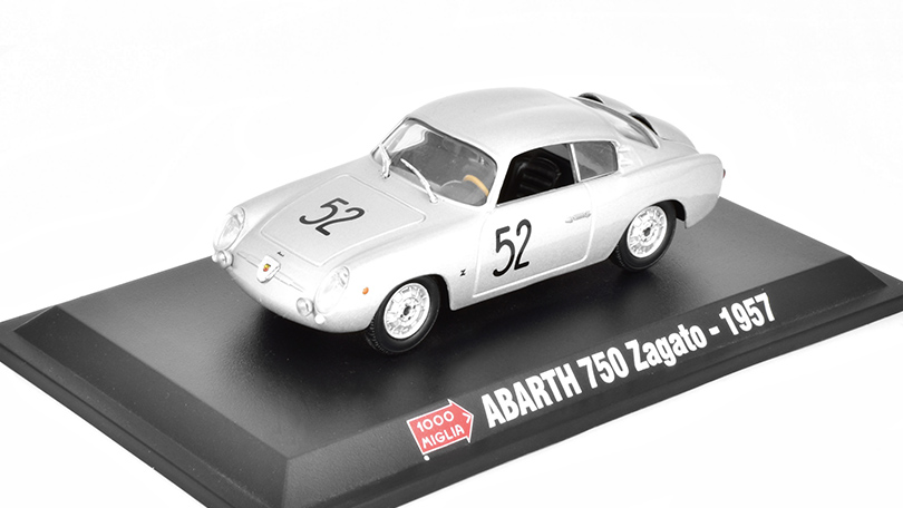 Abarth 750 Zagato #52 1957 1:43 Hachette časopis s modelem